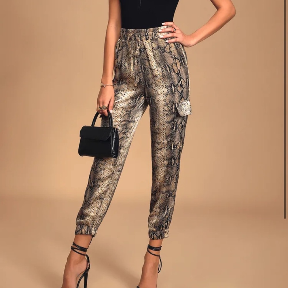 Satin Snake Joggers